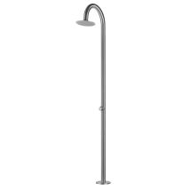 Edelstahl Dusche für kaltes Wasser – AISI 316L – Durchmesser 6 cm – C-BOX Befestigungssystem – für Garten und Pool