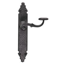 Manilla tipo forja negra – 275 x 45 mm – Juego de manillas elegantes y rústicas para puertas