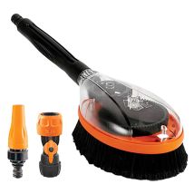 Spazzola rotante per lavaggio auto – Design ergonomico – Compatibile con tubi da giardino standard – 506325