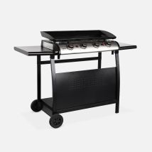Plancha De Gas 4 Quemadores 10kw + Carro