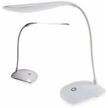 Chilitec Lampe De Bureau Led 23107, Avec Interrupteur Tactile, 6000k, Blanc