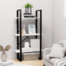 The Living Store - Lagerregal,bücherregal,standregal Weiß 60x30x105 Cm Holzwerkstoff Vmec344244 Bonnevie
