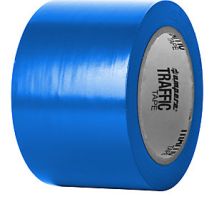 Ampere – Cinta para marcar suelos azul – 75 mm de ancho – 33 m de longitud – Grosor 0.15 mm – Resistencia térmica +5 °C