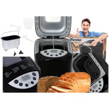 Mesko – Máquina de pan MS 6022 – 850 W – 15 programas – Diseño con agitador doble – Contenedor extraíble