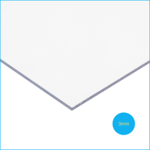 Solstice Solid Polycarbonate Glazing Sheet Clear 1220mm X 620mm X 3mm