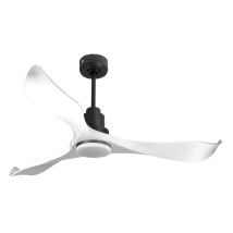 Ventilador De Techo Reversible Termostato Dimable Wifi Motor Dc Techos Inclinados Mando A Distancia Luz Tres Tonos Adaptador 2/3 Aspas Hypersilence 