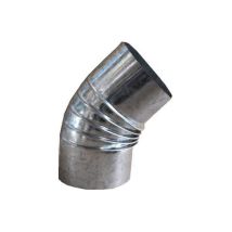 Ofenbogen 100mm 45o Verzinkt