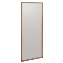 Miroir MCA HHG-391, miroir mural, miroir de dressing, miroir d'entrée, 120 x 50 x 2 cm, verre, bois massif de chêne