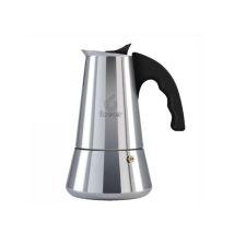 Cafetera Miss Conny Tz 6 – Acero inoxidable – Mango y pomo de bachelita – Junta de silicona – Apta para inducción