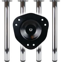 Bmb - Juego De Patas De Mesa Va-eff.ajuste De Placa De 60 Mm H.870 Mm