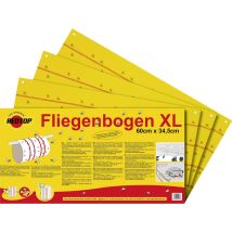 Redtop Fliegenbogen 31091 Trappola Per Mosche Pellicola Adesiva, Adesivo (l X L) 600 Mm X 345 Mm Giallo 6 Pz.