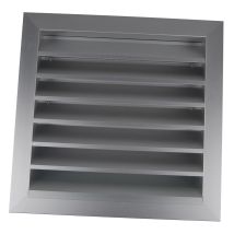 Axelair - Griglia Di Ventilazione Esterna Con Alette A 45 - Alluminio Anodizzato 400x390
