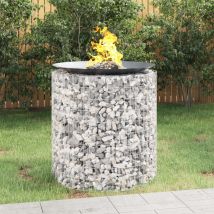 Vidaxl - Gabion Fire Pit Ø 100 Cm Galvanised Iron