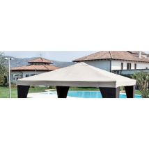 Ersatztisch für Gazebo 300 x 300 cm – Polyester 160 g/m² – Farbe Weiß