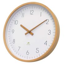 Alba Moderne Uhr Leichtes Holz 30 Cm Durchmesser