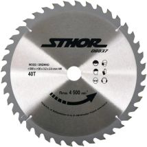 Hoja De Sierra Circular Sthor 08837 300 Mm 40 Dientes