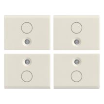 Vimar - 16841.0.b Quattro Mezzi Tasti 1m Simbolo O Bianco