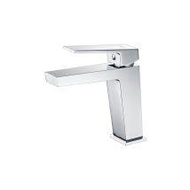 Grifo lavabo monomando Art - Acabado blanco mate - Altura 16,5 cm - Cartucho cerámico Citec - Flexos incluidos