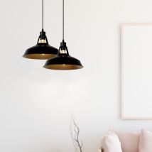 Lucide Brassy-bis - Pendelleuchten - Ø 31 Cm - 1xe27 - Schwarz