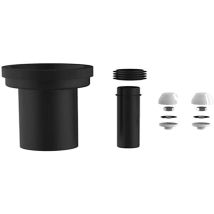 Raccordo Per Wc Da 180 Mm (dn 90, Colore Bianco, Adatto Per Wc A Parete, Tubo Di Collegamento Da 45 Mm + Connettore Per Tubo Di Scarico + Raccordo Dn 
