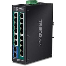 Trendnet Ti-pg162 Switch Non Gestito Gigabit Ethernet (10/100/1000) Power Over Ethernet (poe) Nero