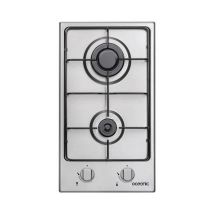 Oceanic – Piano cottura a gas inox 2 fuochi – 3,9 kW + 0,9 kW – Design compatto 20 cm – Certificato EN 30-2-1