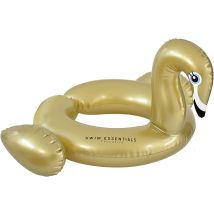 Split Schwimmring Schwan Ø 56 Cm Pvc Gold 50 Kg Traglast Pool Spaß Baden Kinder