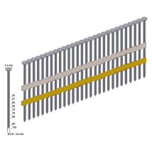 Chiodi a Testa Rotonda 3000 Pezzi RK 31/65 BK – Normativa EN 14592-2012-8 – Inclinazione 20° – PREBENA