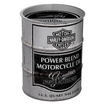 Tirelire Métal Vintage Harley-davidson Style Tonneau De Pétrole