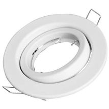 Faretto Ad Incasso Nobile Orientabile Portalampada Gu10 Bianco 4112/h/bi