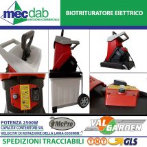 Valgarden - Biotrituratore Dunsch Mc54250-40b Elettrico Con Sacco Raccolta Da 50 Lt Per Rami Fino A 40 Mm