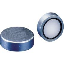 NdFeB-Flachgreifer 8 x 4,5 mm Haftkraft 13 N Neodym-Magnet Temperaturbeständig Silbergrau
