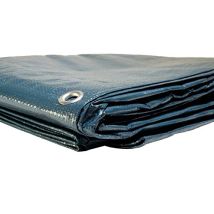 Copertura Piscina Rotonda Diam. 6,20 M Per Piscina Fuori Terra Diam. 5,4 M Tecplast Po155rd - Telo Di Copertura Per Piscina Con Rete Di Drenaggio
