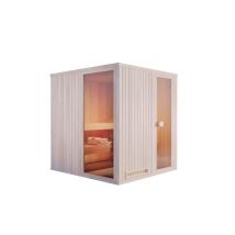 Innensauna Miranda Innensauna 3 Sitzbänke Aus Holz , Saunakabine Mit 40 Mm Wandstärke Dampfsauna - Finntherm