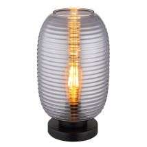 Globo - Lámpara De Mesa - Jefrey - Negro - Vidrio - Ø 20cm - E27