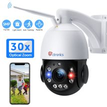 30x Optischer Zoom 5mp Ptz Überwachungskamera Aussen Wlan, Dome Ip Kamera Outdoor, 150 M Nachtsicht, Personenerkennung, Automatische Verfolgung, 