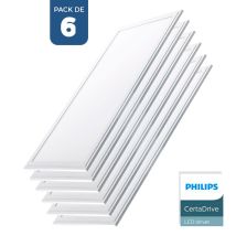 6er Pack X Slim Led Panels 120x30cm - Philips Treiber - 44w -