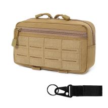 Pochette Tactique Molle, Pochette Tactique Horizontale Moyenne, Sac Tactique De Transport De Plaque Sacoche Ceinture Militaire Avec Mousqueton, Poche 