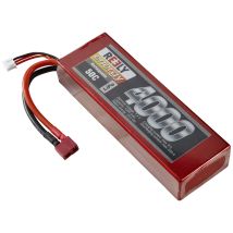 Pack De Batterie (lipo) 7.4 V 4000 Mah Nombre De Cellules: 2 50 C Hardcase Système D'Enfichage En T X960292 - Reely