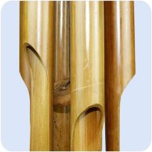 Campana De Viento De Bambú, Móvil Decorativo, Tubos De Sonido, Campanilla Relajante Para Jardín, Timbre Feng Shui, 60 Cm