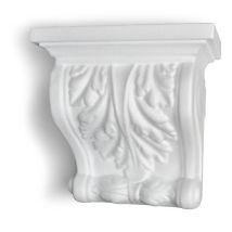 Decosa Konsole – weiß – 200 mm x 195 mm x 100 mm – 8 Stück – Polystyrol, EPS