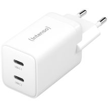 Intenso - W40cc Gan Usb Ladegerät 40 W 2x Usb-c Weiß Innenbereich Gan, Usb Power Delivery (usb-pd)