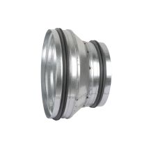CasaFan – RED Reducer for Ventilation Systems – Galvanised Steel – EPDM Rubber Gasket – Compatible with Spiral Pipes