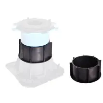 Jouplast – 60 mm Verlängerung für Plattenterrasse – Recyceltes Polypropylen – 2 Jahre Garantie