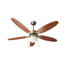 Westim - Ventilateur De Plafond De'coratif Marron D132 5 Pales Avec Lumie're Zfs9110m