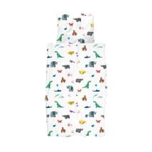 Snurk Parure De Lit Origami Animaux Du Zoo 135 X 200