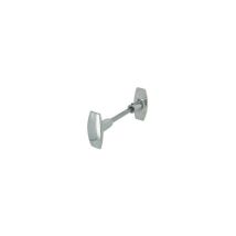 Manija de puerta con doble pomo de aluminio pulido – Accesorio elegante y funcional – Diseño moderno y acabado pulido