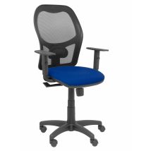 Alocén Stuhl Schwarz Netz Bali Sitz Marineblau Verstellbare Arme