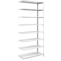 Estantería atornillable para archivadores – 2550 mm altura – 1000 x 600 mm – 8 baldas – 720 kg carga – Acero galvanizado