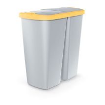 Papelera Con 2 Tapas Independientes De 45l